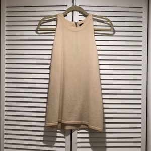 Cream colored cashmere tank